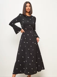 Платье праздничное на завязках MY CLO 196820789 купить за 924 ₽ в интернет-магазине Wildberries