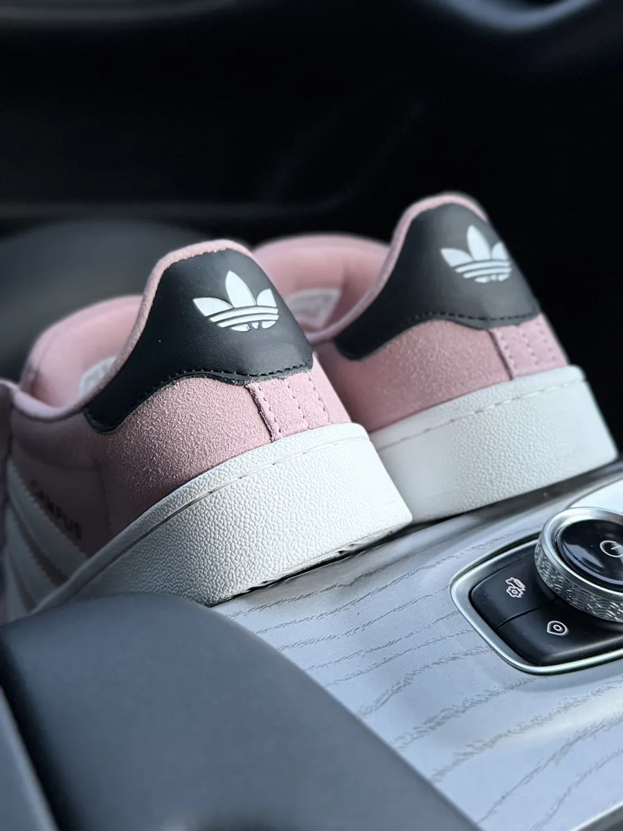 Adidas campus gray clearance pink