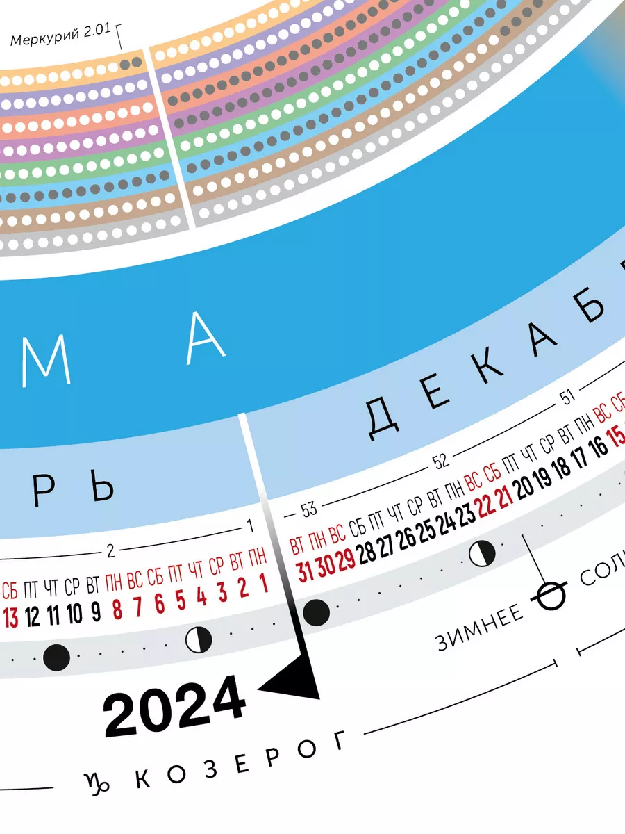 Календарь-планер на 2024 г. со схемой ретроградности планет КругоГод  196866387 купить за 604 ₽ в интернет-магазине Wildberries