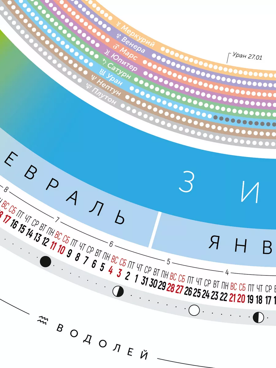 Календарь-планер на 2024 г. со схемой ретроградности планет КругоГод  196866387 купить за 604 ₽ в интернет-магазине Wildberries