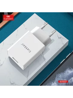 Сетевое зарядное устройство 2100mAh с кабелем USB-Type-C, 1м Earldom 196894051 купить за 148 ₽ в интернет-магазине Wildberries