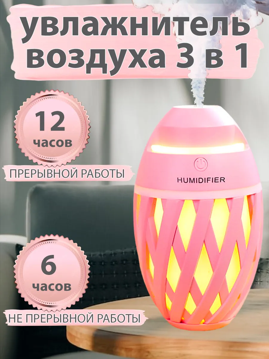 Увлажнитель воздуха для дома с подсветкой, мини вулкан HUMIDIFIER 196901822  купить за 566 ₽ в интернет-магазине Wildberries