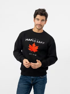 Свитшот утепленый оверсайз Maple Leaf 196915498 купить за 1 024 ₽ в интернет-магазине Wildberries