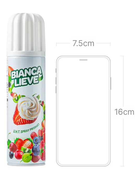 Bianca Lieve Взбитые сливки в баллоне 25% на растительных маслах 250 г, 2 шт, 250 г, фото 2