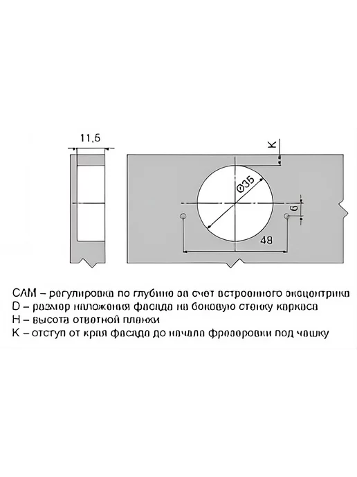 Salice Петли мебельные накладные 155°, 2 шт. фурнитура, 2 шт, фото 3