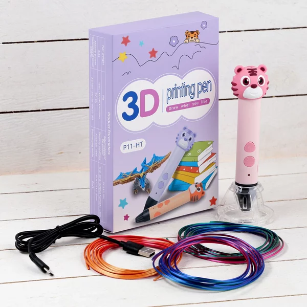 3D ручка Тигрёнок с пластиком