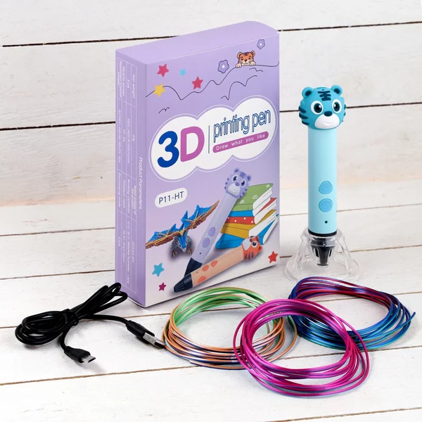 3D ручка Тигрёнок с пластиком