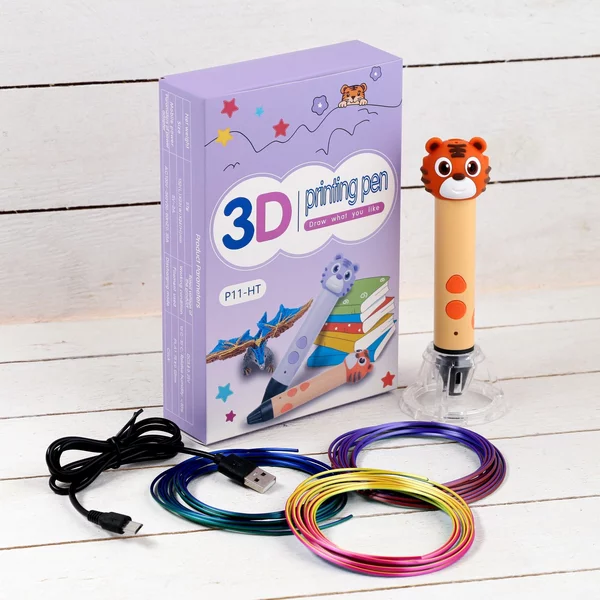 3D ручка Тигрёнок с пластиком