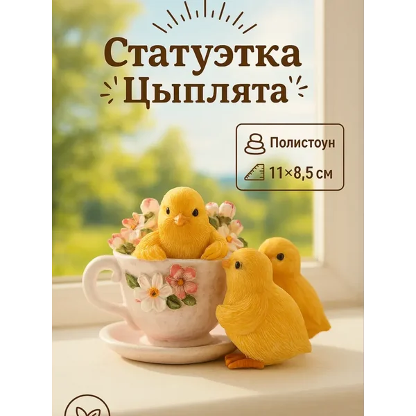 Фигурка интерьерная Цыплята