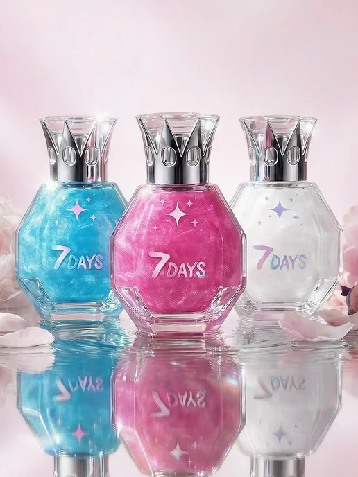 7DAYS Духи женские, сладкие мерцающие с шиммером 50 ml, 3 шт, 50 мл, фото 2