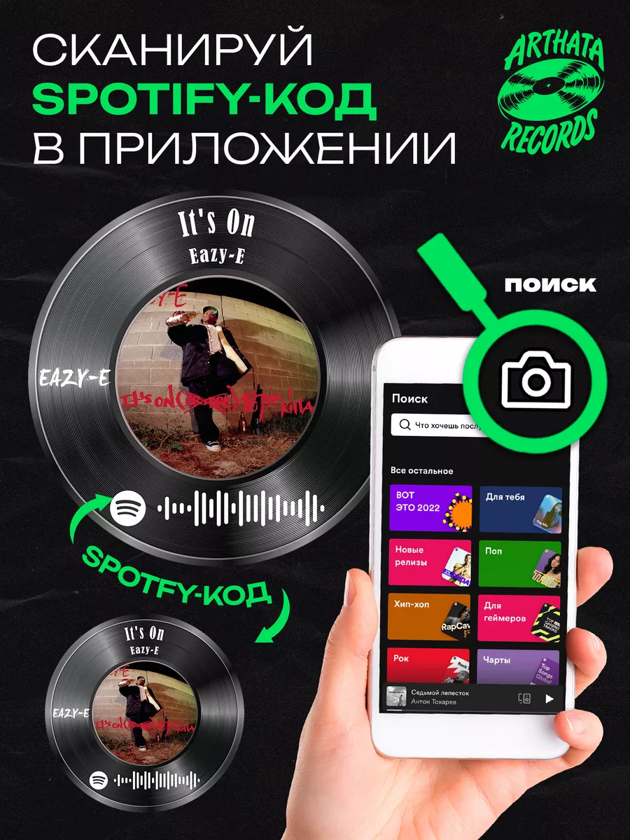 Постер eazy-e, брелок spotify eazy-e - It s on Arthata-Records 197070437  купить за 489 ₽ в интернет-магазине Wildberries