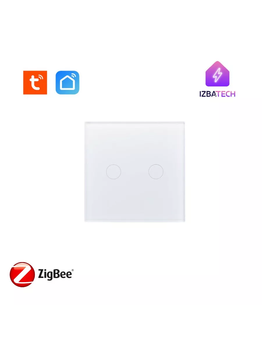 Модуль умного выключателя Zigbee на 2гр с 0 для Алисы Izba Tech - Умный дом  197085366 купить за 1 728 ₽ в интернет-магазине Wildberries