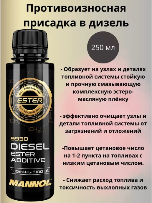 MANNOL Присадка в дизель Diesel ester additive (250 мл)