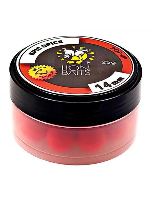 Lion Baits Насадка.Бойлы плавающие Pop-Up Специи 14мм 25гр, 25 г, фото 2