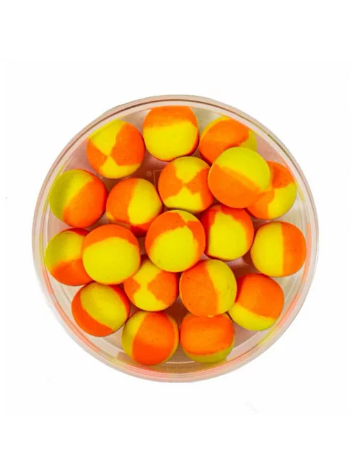 Lion Baits Бойлы плавающие Pop-Up Aroma Free желто-оранжевые 14мм 25гр, 25 г, фото 3