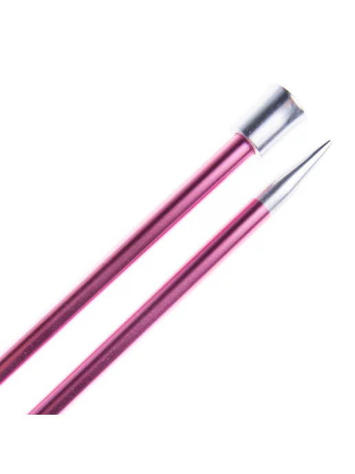 KnitPro 47244 Спицы прямые Zing 25 см х 6.5 мм, розовый, фото 4