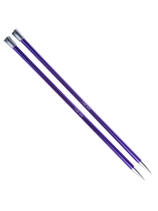 KnitPro 47245 Спицы прямые Zing 25 см х 7.0 мм, фиолетовый, фото 3
