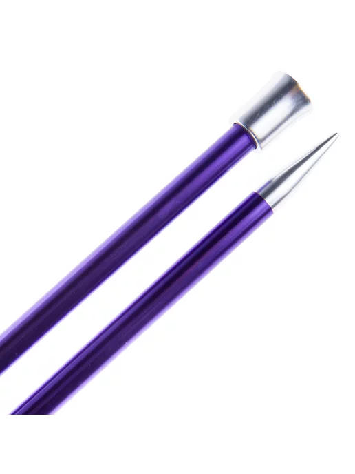 KnitPro 47245 Спицы прямые Zing 25 см х 7.0 мм, фиолетовый, фото 4