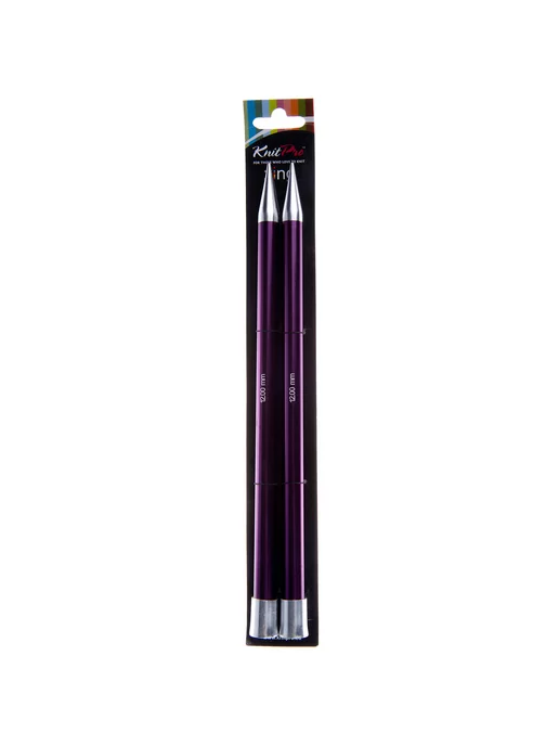 KnitPro 47249 Спицы прямые Zing 25 см х 12.0 мм, фиолетовый, фото 2