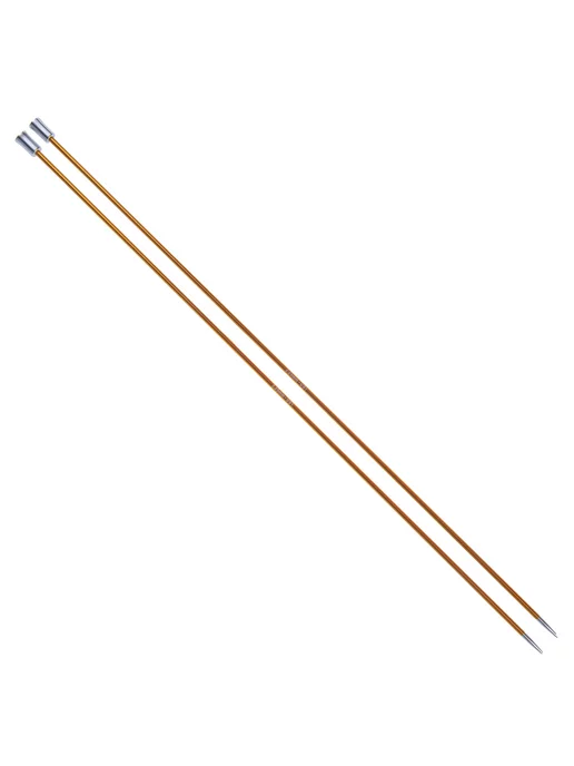 KnitPro 47262 Спицы прямые Zing 30 см х 2.25 мм, оранжевый, фото 2