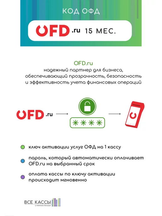 OFD.ru Код активации ОФД OFDru на 15 месяцев, вариант, фото 2