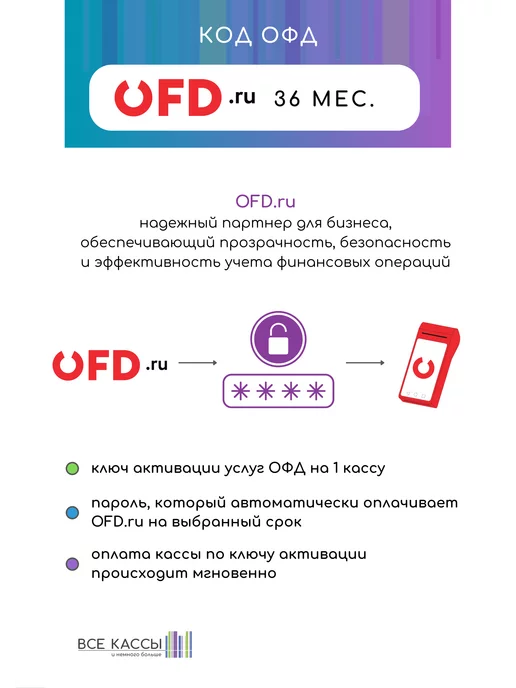OFD.ru Код активации ОФД OFDru на 36 месяцев, вариант, фото 2