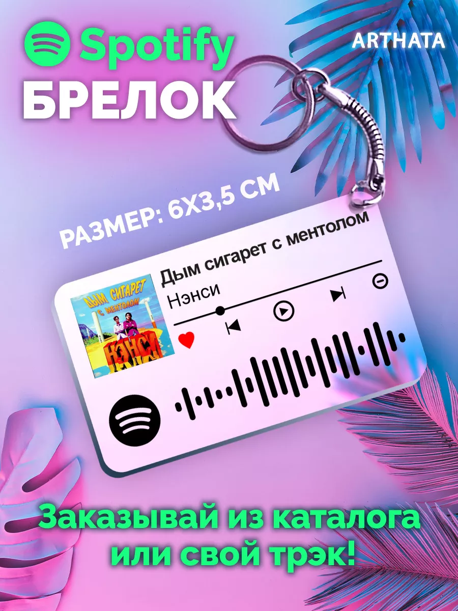 Брелок spotify Нэнси - Дым сиг с ментолом Arthata-spotify постер Спотифай  постер 197263320 купить за 264 ₽ в интернет-магазине Wildberries