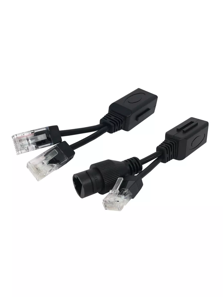 Переходник и разветвитель для передачи данных и PoE, RJ45