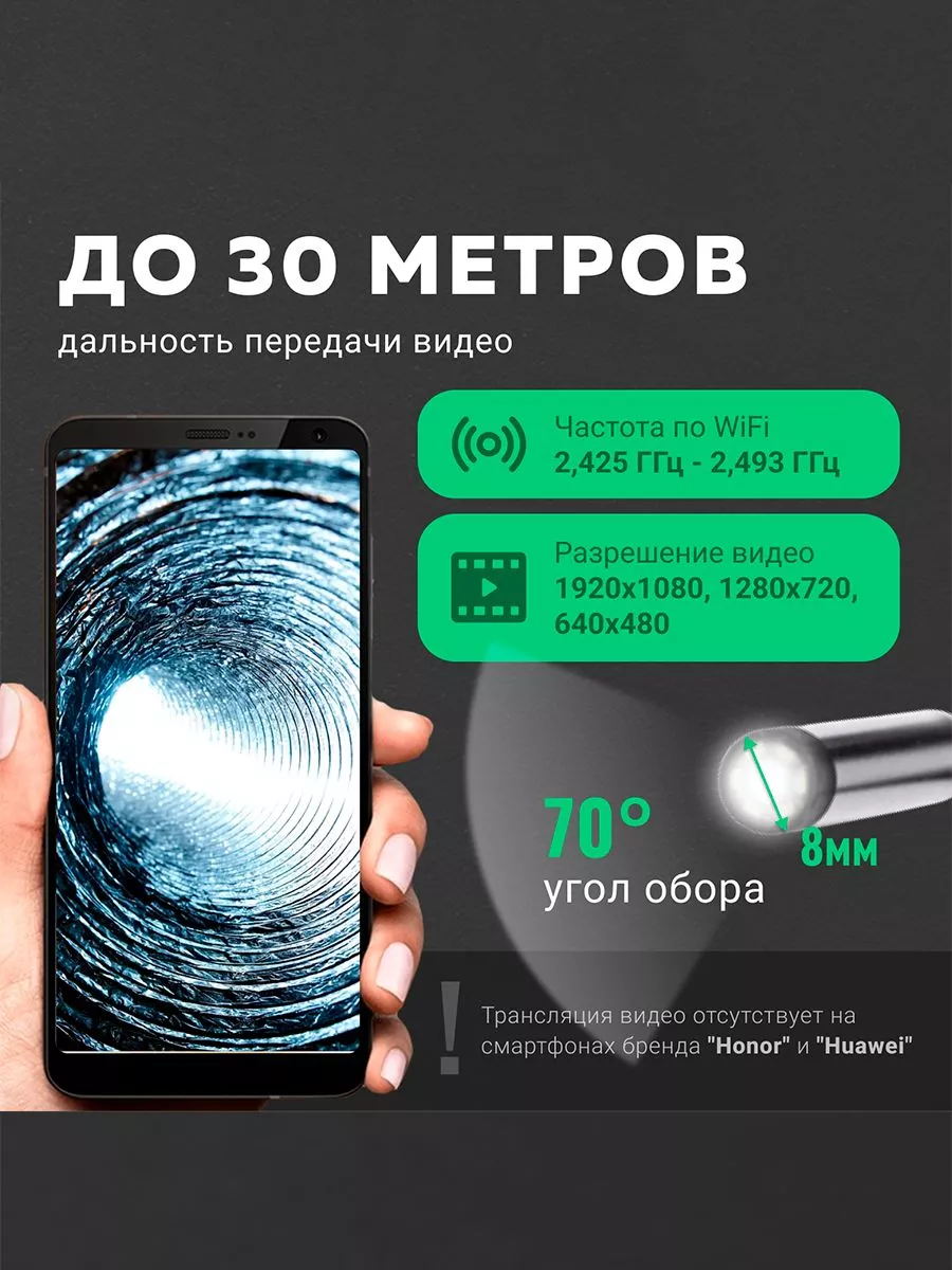 Gentle Видеоэндоскоп Premium мини с Wi-Fi