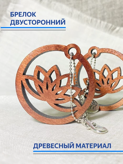 "Свежий Ветер" Брелок "Лотос", коричневый, фото 2