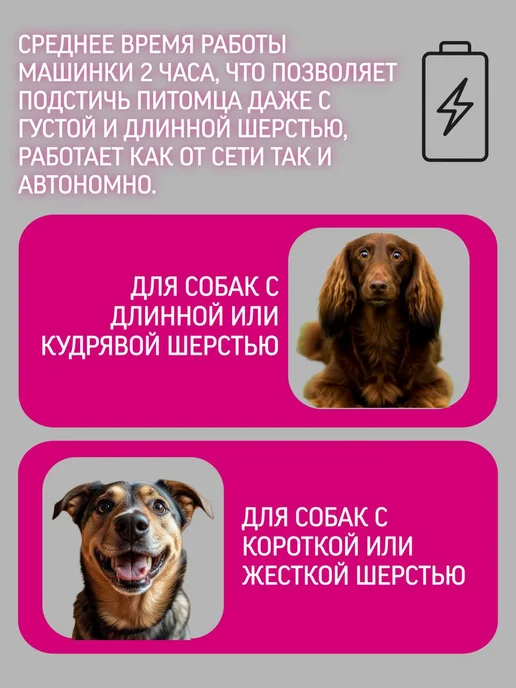 CODOS Профессиональный триммер для кошек и собак, белый, фото 6