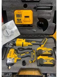 Набор гайковерт болгарка аккумуляторный ударный безщеточный DEWALT (реплика) 197363983 купить за 7 521 ₽ в интернет-магазине Wildberries