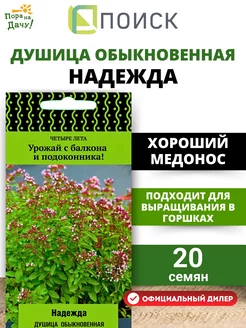 Семена Душица обыкновенная Надежда, 20 шт ПОИСК 197366996 купить за 62 ₽ в интернет-магазине Wildberries