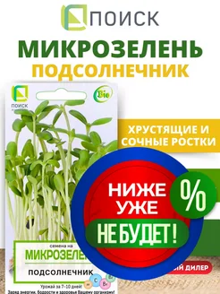 Семена на Микрозелень Подсолнечник, 8 гр ПОИСК. Вид 1.