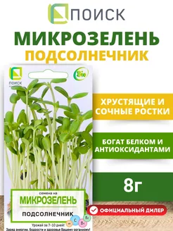 Семена на Микрозелень Подсолнечник, 8 гр ПОИСК. Вид 2.
