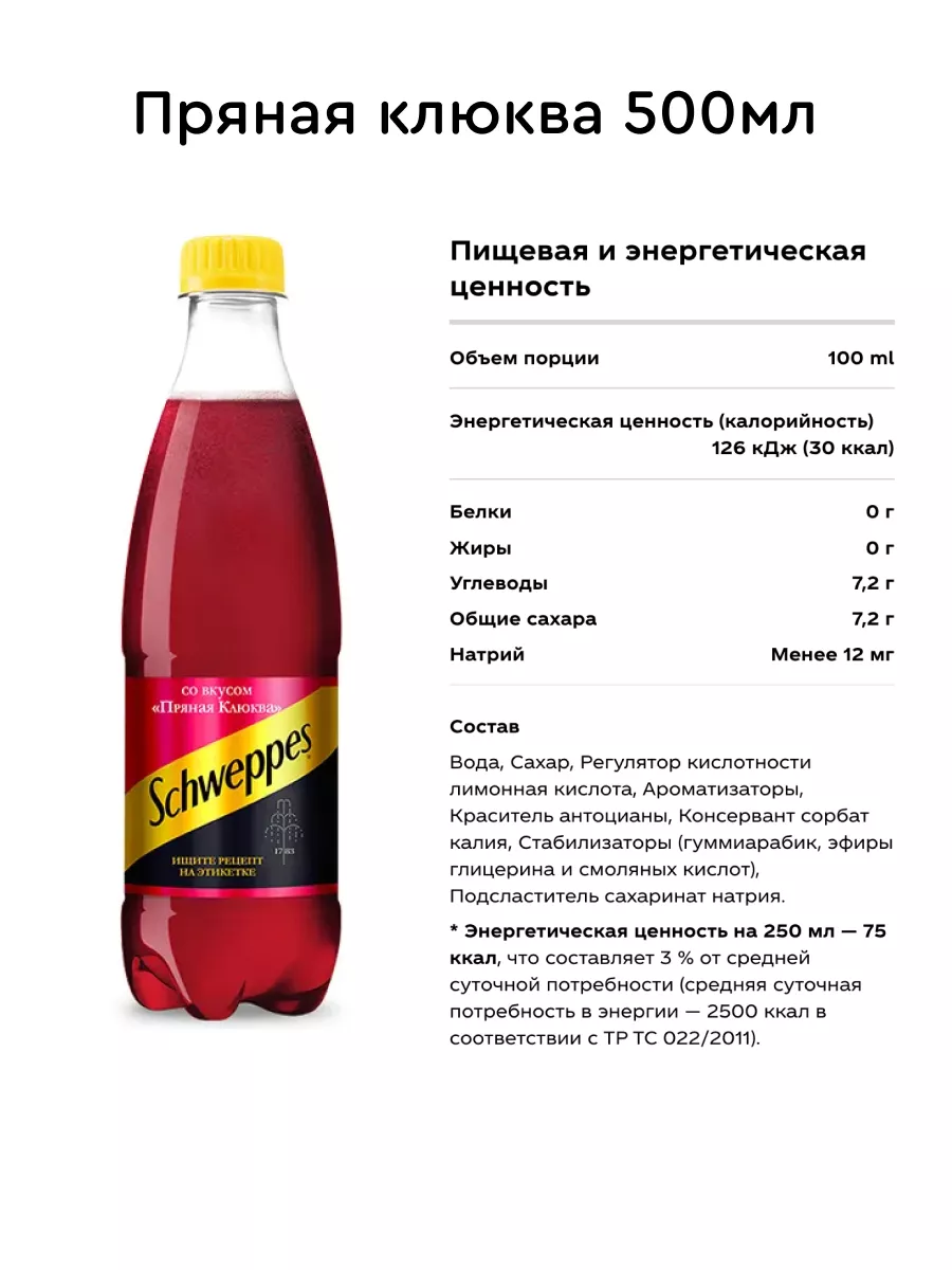 Швеппс Пряная Клюква 2шт по 1л schweppes 197390622 купить за 455 ₽ в  интернет-магазине Wildberries