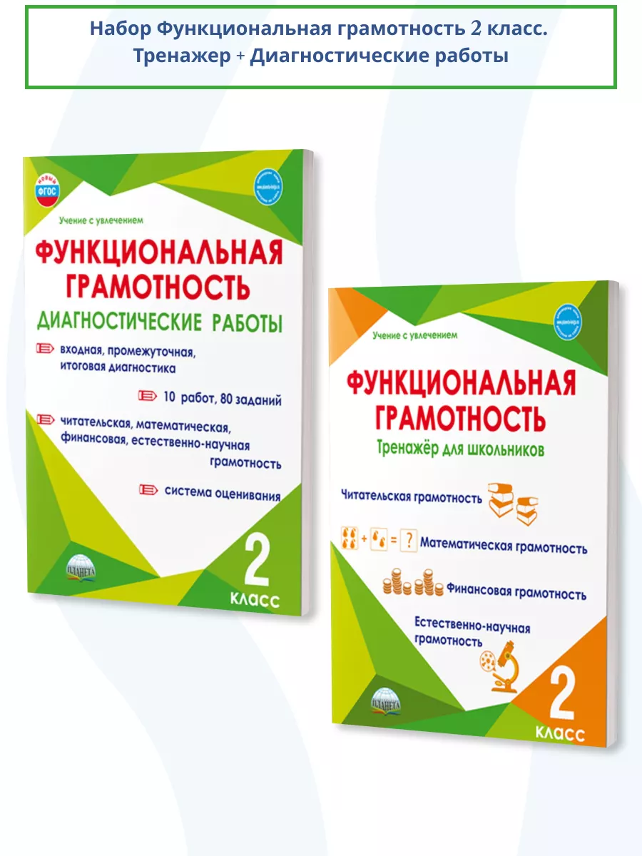 Набор Функциональная грамотность 2 класс. ФГОС Издательство Планета  197422673 купить в интернет-магазине Wildberries