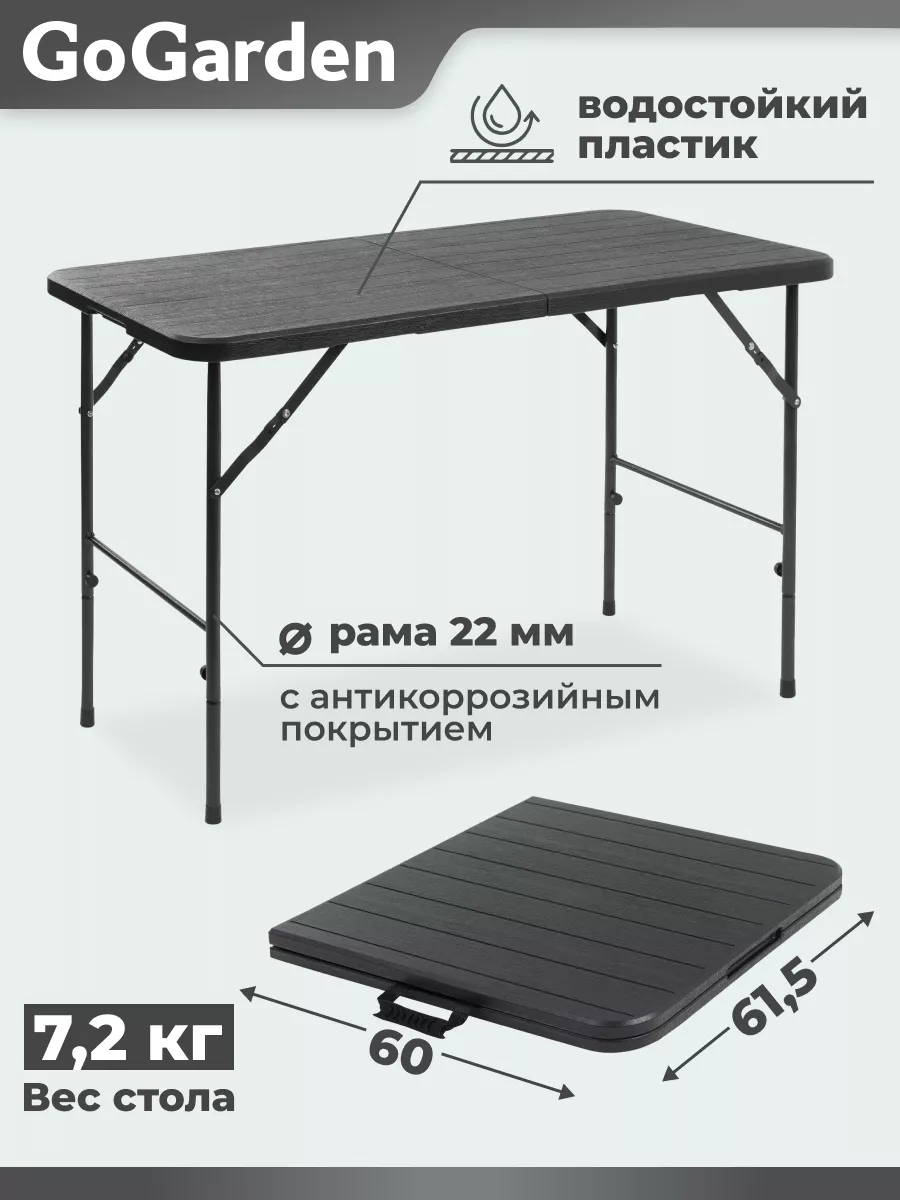 Стол складной SANDY, садовый, для дома, для дачи GoGarden 197426801 купить  за 5 297 ₽ в интернет-магазине Wildberries