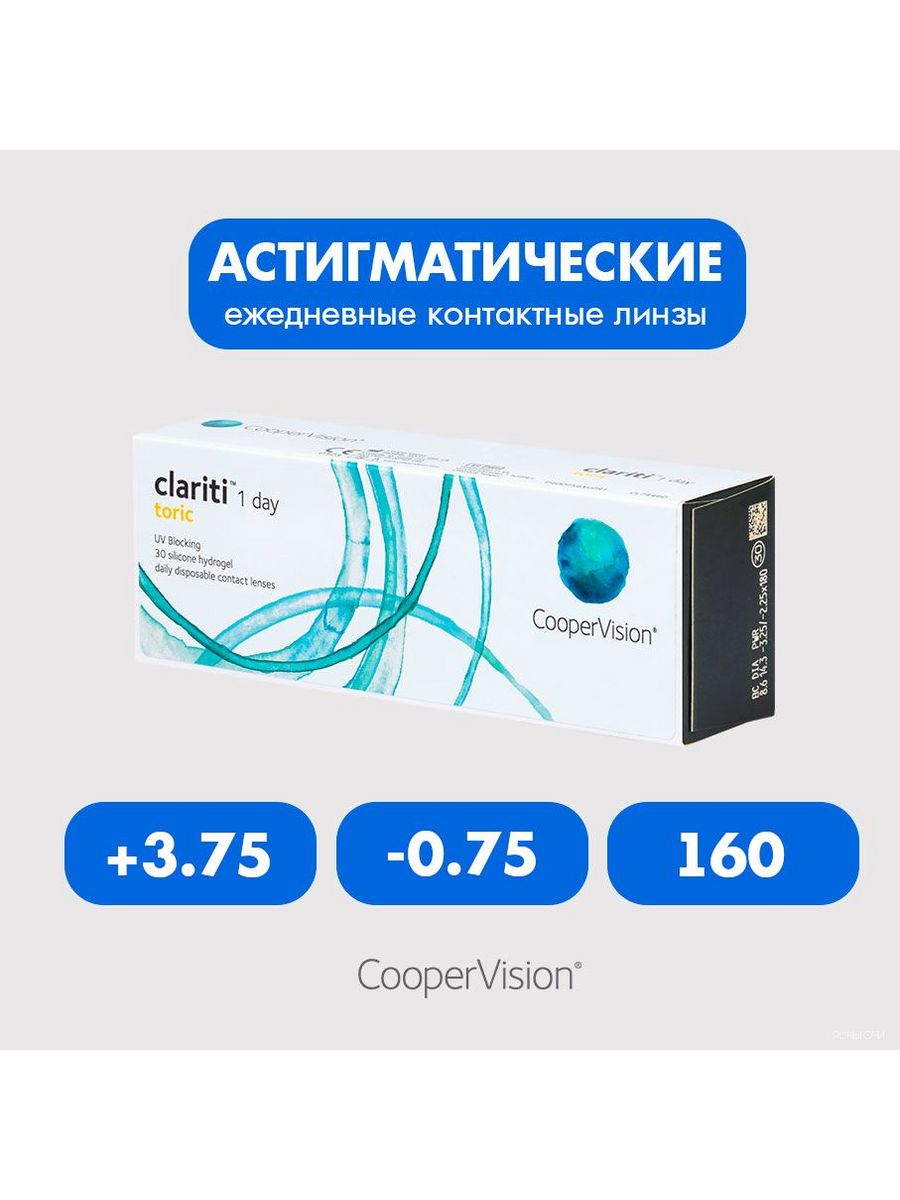 Линзы coopervision clariti 1 day