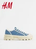 Массивные джинсовые кроссовки H&M 197455905 купить за 857 ₽ в интернет‑магазине Wildberries