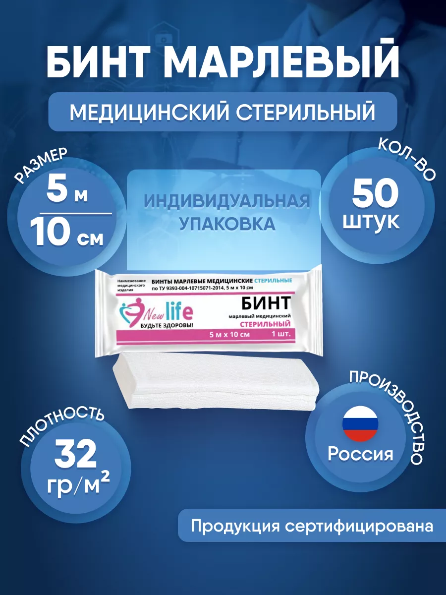 Бинт медицинский...
