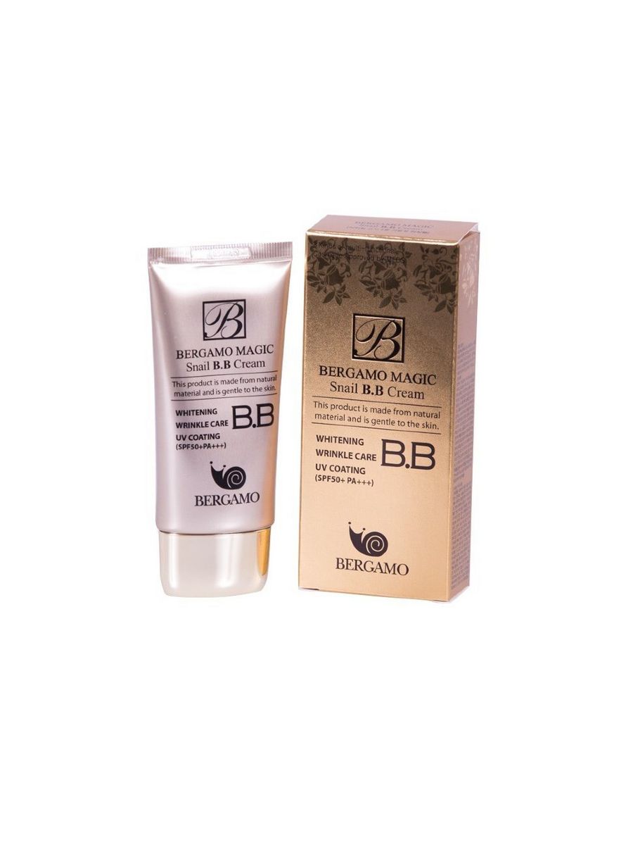 Bb крем с spf 50. BB крем Bergamo Magic Snail. ББ-крем с муцином улитки Bergamo Magic Snail BB Cream SPF 50/pa+++ 50 ml. ББ крем Magic Snail BB Cream spf50+/pa+++ 50ml (Bergamo). Корейский тональный крем BB SPF 50.