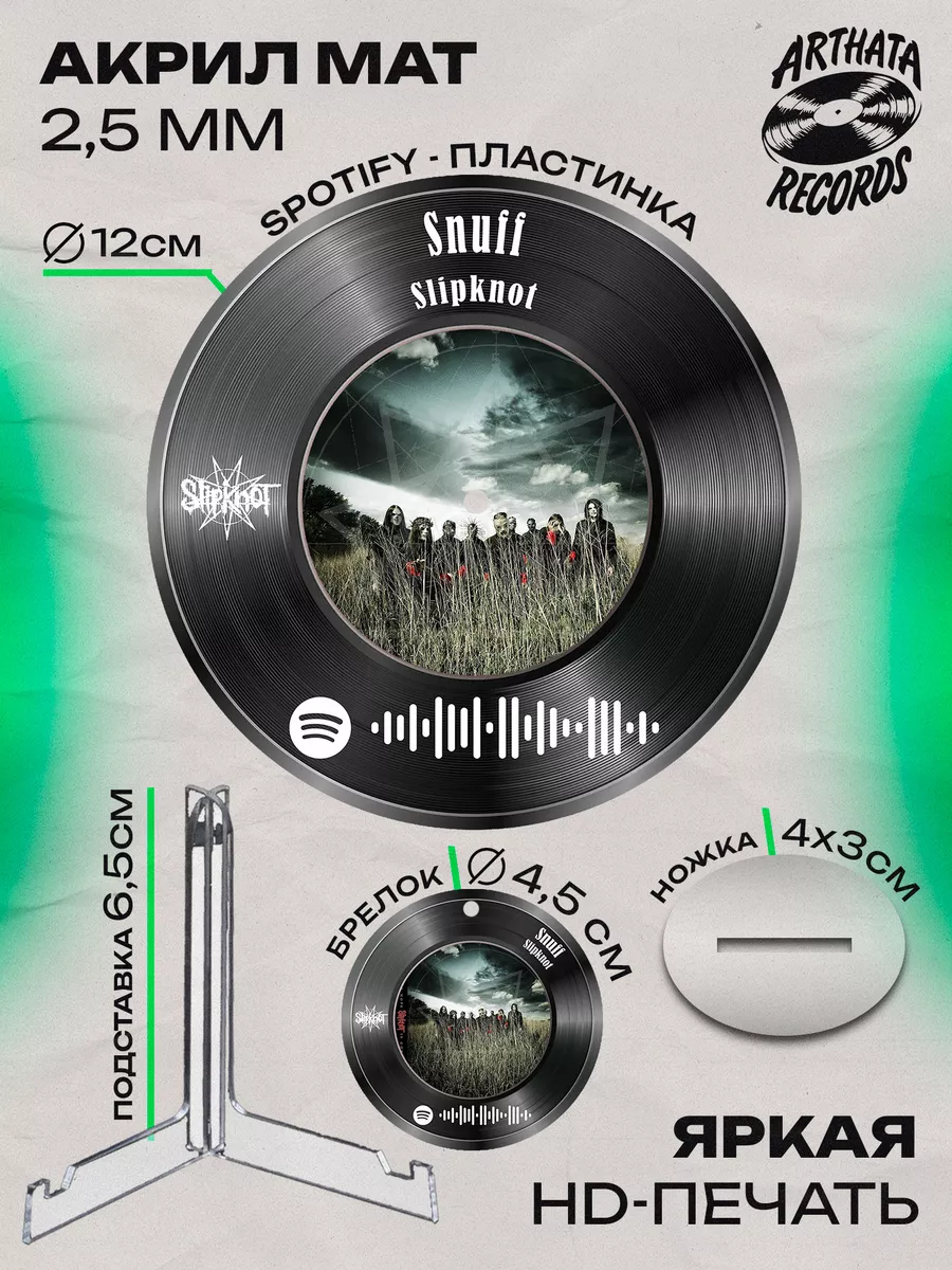 Постер Slipknot, брелок spotify Slipknot - Snuff Arthata-Records 197598371  купить за 751 ₽ в интернет-магазине Wildberries