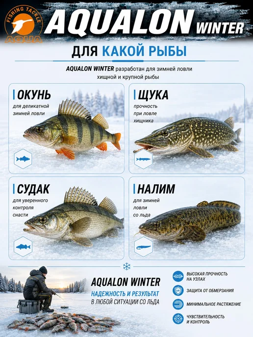 Aqua Плетеный шнур для рыбалки Аквалон 0.10mm 15m 7kg 3шт, 17,9 кг, 3 шт, фото 6