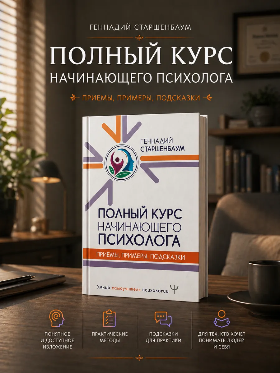 Полный курс начинающего психолога. Приемы, примеры,