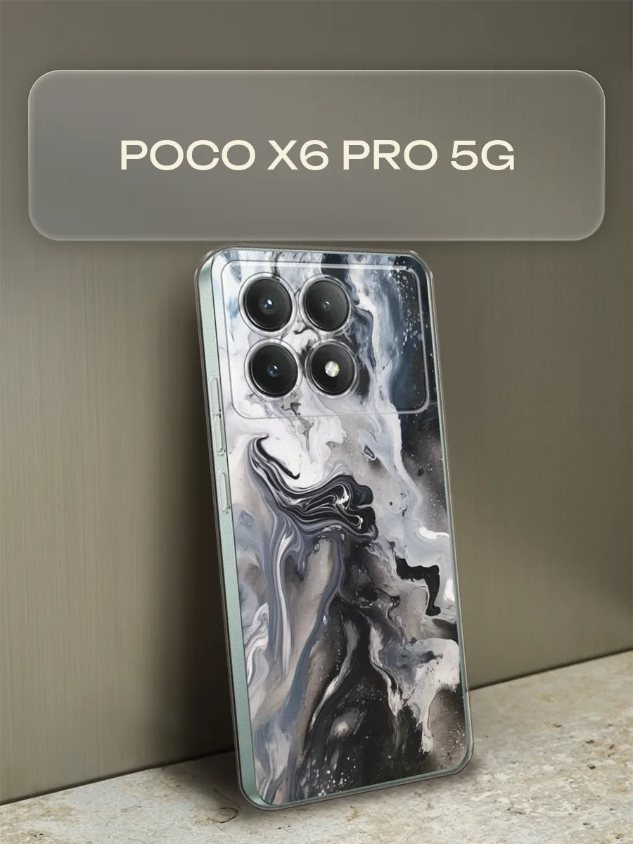 Чехол на Poco X6 PRO 5G Поко Х6 Про 5G с рисунком Xiaomi 197636176 купить за 449 ₽ в интернет-магазине Wildberries