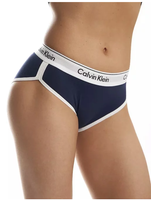 Ira beautiful Трусы женские набор Calvin Klien в подарочной коробочке, синий, фото 2