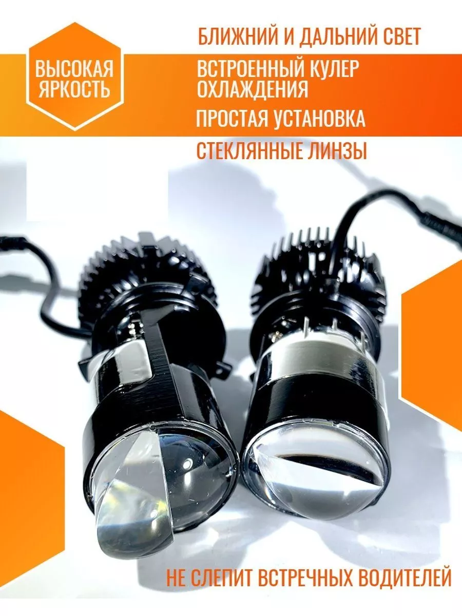 A82 Bi Led Мини линзы светодиодные auto headlights 197649365 купить за 2  563 ₽ в интернет-магазине Wildberries