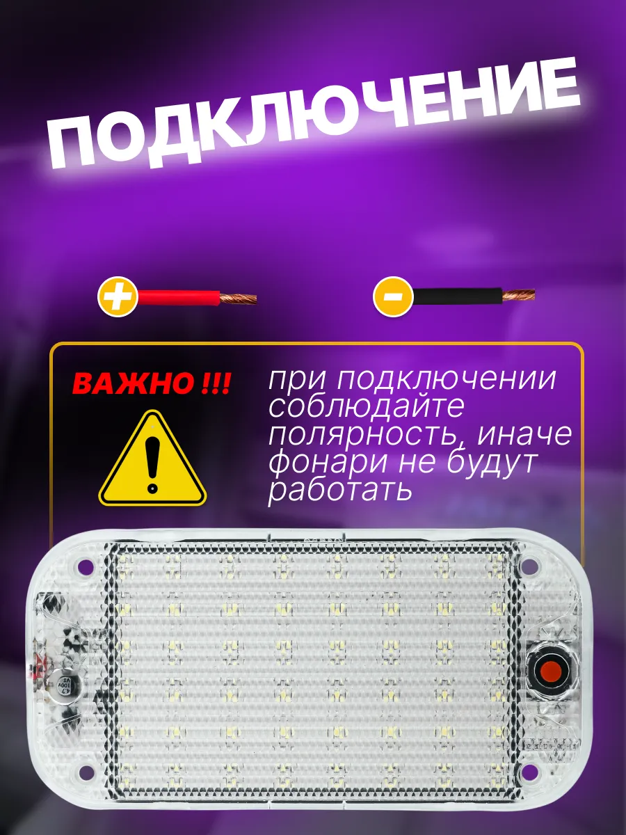Подсветка автомобильная плафоны салона светодиодные
