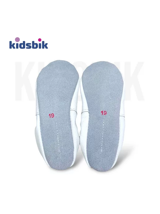 KIDSBIK Чешки из натуральной кожи, белый, фото 5